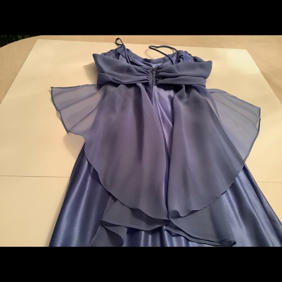 Women Long Blue Dress With Matching Shawl. Size 4. - Picture 12 of 15